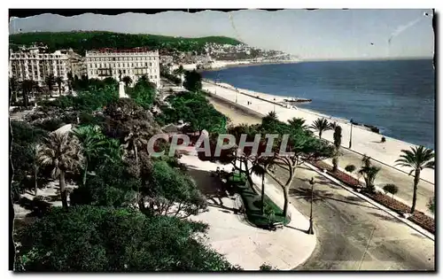 Nice Cartes postales Vue sur les jardins Albert 1er