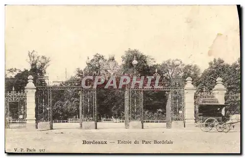 Bordeaux Cartes postales Entree du parc Bordelais