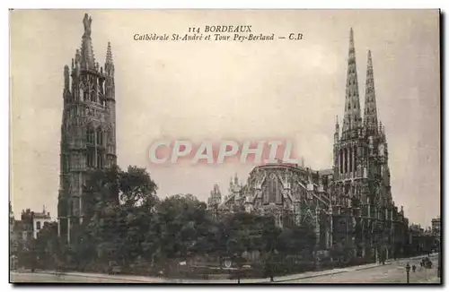 Bordeaux Cartes postales Cathedrale St Andre et Tour Pey Berland