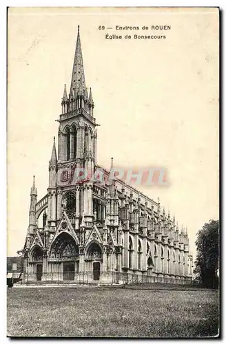 Environs de Rouen Ansichtskarte AK Eglise de Bonsecours