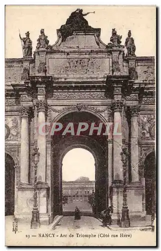 Nancy Cartes postales Arc de triomphe (cote Rue Here)