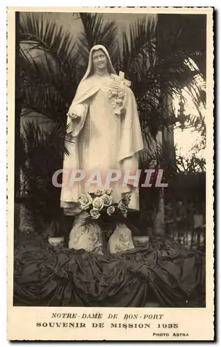 Nantes Cartes postales Notre DAme du Bon Port Souvenir de Mission 1935