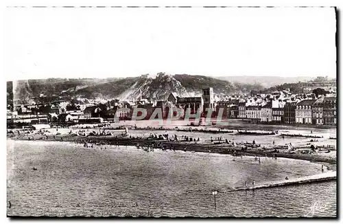 Cherbourg Cartes postales Panorama de la plage et de la place Napoleon 1er