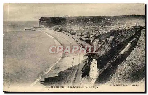 Fecamp Cartes postales Vue generale de la plage