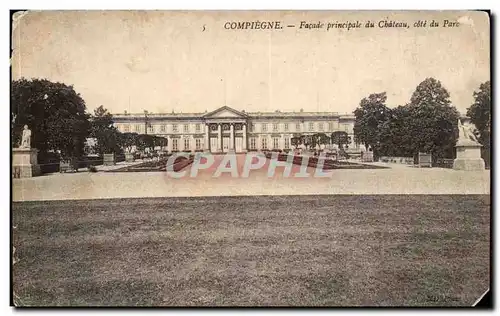 Compiegne Cartes postales FAcade principale du chateau cote du parc