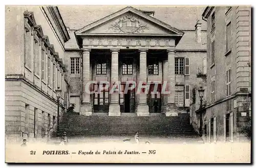 Poitiers Cartes postales Facade du palais de justice