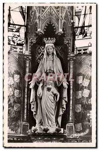 issoudun Cartes postales Basilique Notre DAme du SAcre Coeur Statue de la vierge