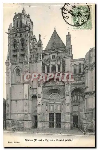 Gisors Cartes postales Eglise Grand portail