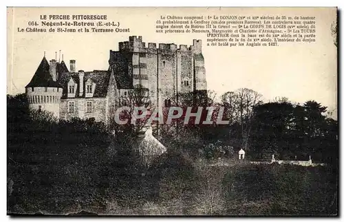 le perche pittoresque Cartes postales Nogent le Rotrou Le chateau de St Jean et la terrasse Ouest