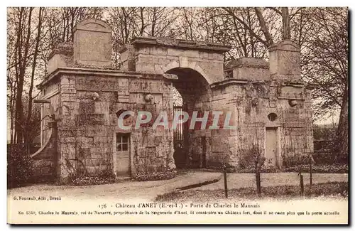 Chateau d&#39Anet Ansichtskarte AK Porte de Charles le mauvais