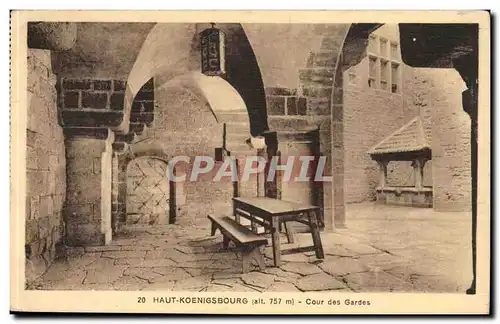 Cartes postales Haut Koenigsbourg Cour des gardes