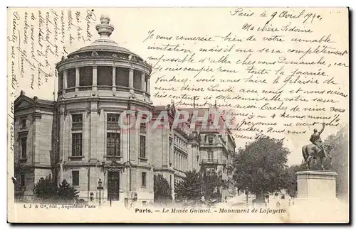 Paris Ansichtskarte AK Le Musee Guimet Monument de Lafayette (asie arts asiatiques)