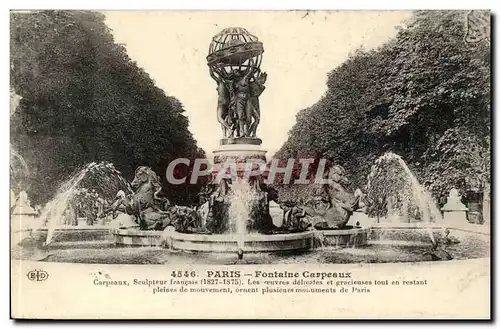 Paris Cartes postales Fontaine CArpeaux