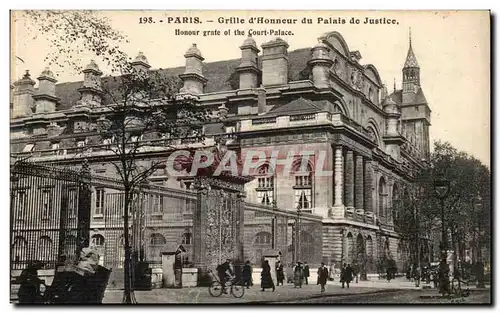 Paris Ansichtskarte AK Grille d&#39honneur du palais de justice