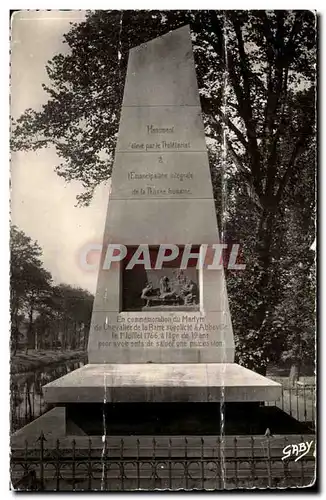 Abbeville Ansichtskarte AK Monument du chevalier de la Barre supplicie a Abbeville le 1er juillet 1766 St Quentin