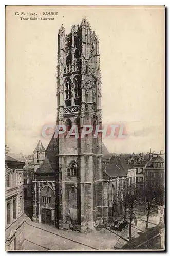 Rouen Cartes postales Tour Saint Laurent