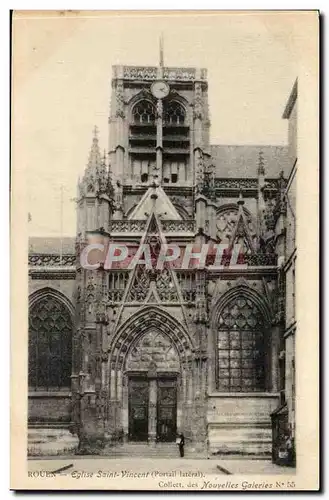 Rouen Ansichtskarte AK Eglise Saint Vincent (portail lateral)