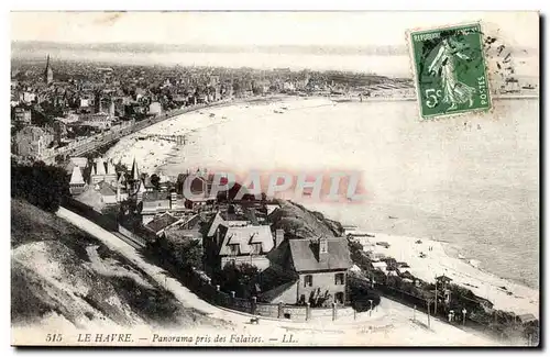 Le Havre Ansichtskarte AK Panorama pris des Falaises