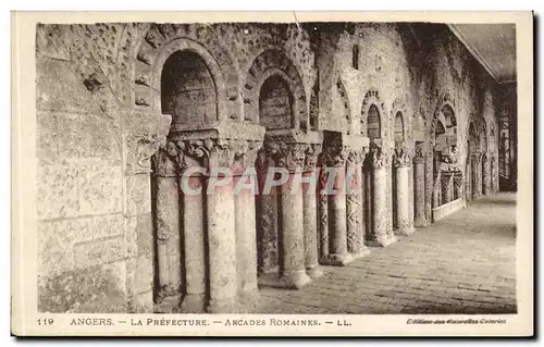 Angers Cartes postales La Prefecture Arcades romaines