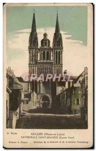 Angers Ansichtskarte AK Cathedrale Saint maurice (facade ouest)