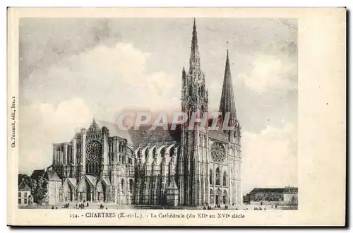 Cartes postales Chartres La cathedrale