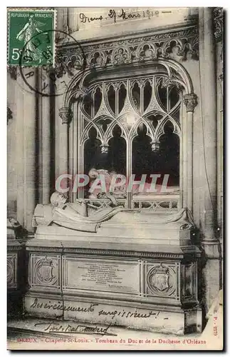 Cartes postales Dreux Chapelle St Louis Tombeau du duc et de la duchesse d&#39Orleans