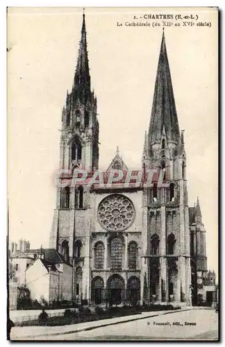 Cartes postales Chartres La cathedrale