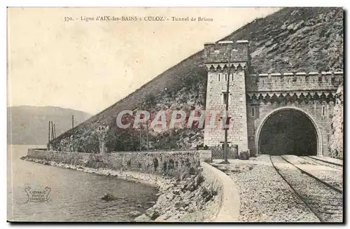 Cartes postales Ligne d&#39Aix les Bains a Culoz Tunnel de Brison