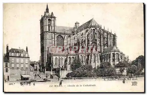 Cartes postales Le Mans Abside de la cathedrale