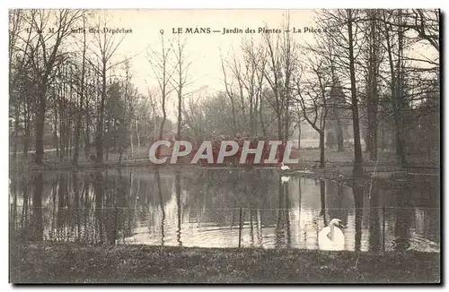 Le Mans Ansichtskarte AK Jardin des plantes La piece d&#39eau