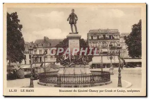 Le Mans Ansichtskarte AK Monument du General Chanzy par Crank et Croisy