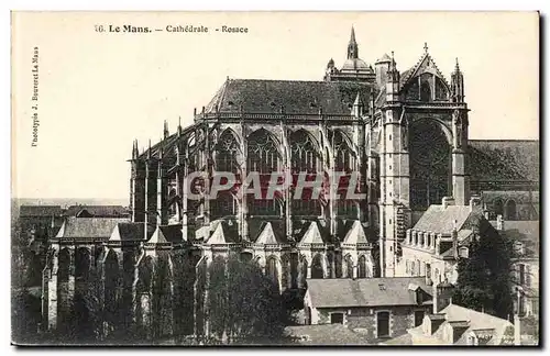 Le Mans Cartes postales La cathedrale Rosace