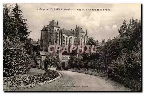 Solesmes Cartes postales Ancienne abbaye des Benedictins Veu du chateau de la Grange