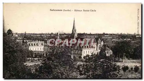 Solesmes Cartes postales Abbaye Sainte CEcile