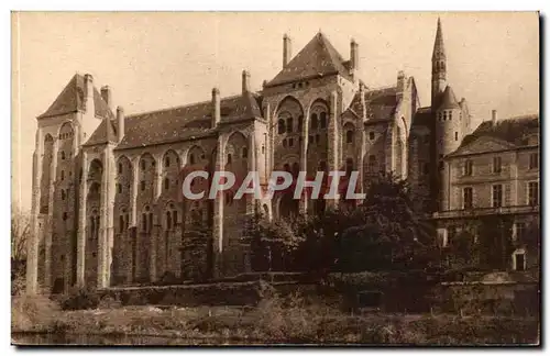 Solesmes Cartes postales Abbaye Les batiments de 1896 vus de l'ile Saint Clement