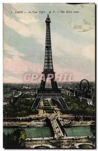 Paris Cartes postales La Tour Eiffel Grande roue