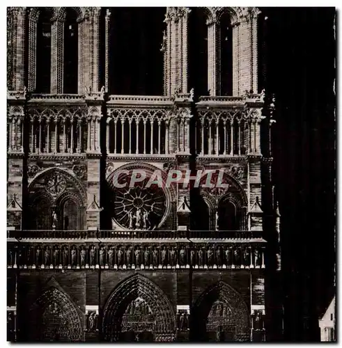 Paris la nuit Moderne Karte Notre DAme de Paris illuminee