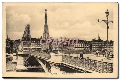 Rouen Ansichtskarte AK Pont Boieldieu