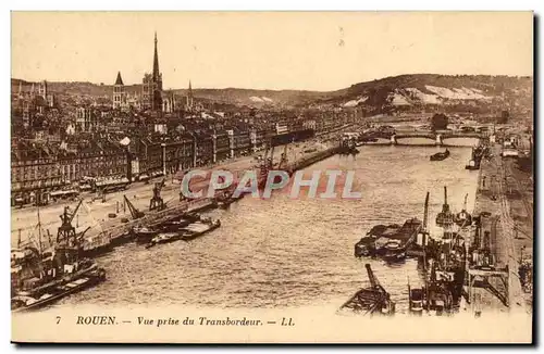 Rouen Cartes postales Vue prise du transbordeur