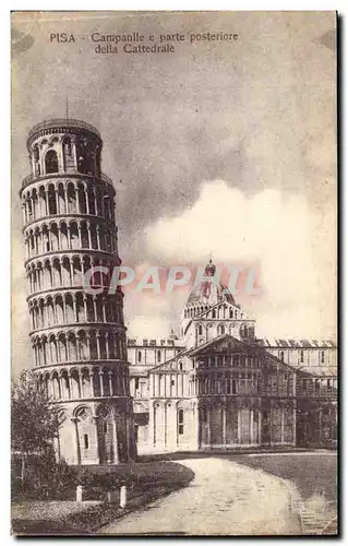 Italie - Italy - Toscana - Tuscany - Pisa - Campanile e parte posteriore della Cattedrale - Ansichtskarte AK