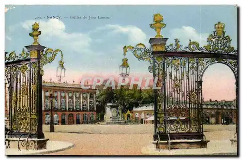 Nancy - La grille de Jean lamour - Cartes postales