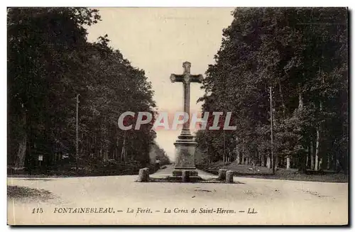 Fontainebleau - La Foret La Croix de Saint Herem - Ansichtskarte AK