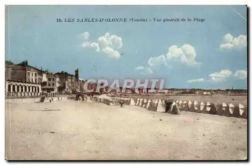 Les Sables d'Olonne - Vue Generale de la Plage - Cartes postales