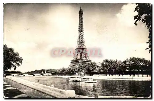 Paris - 7 La Tour Eiffe et la Seine - Ansichtskarte AK