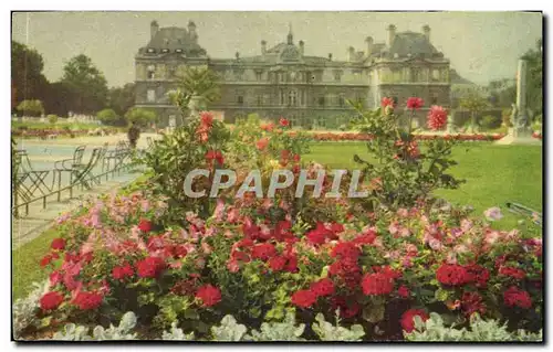 Paris - 6 - Jardin et Palais de Luxembourg construit en 1615 par Salomon de Brosse - Ansichtskarte AK