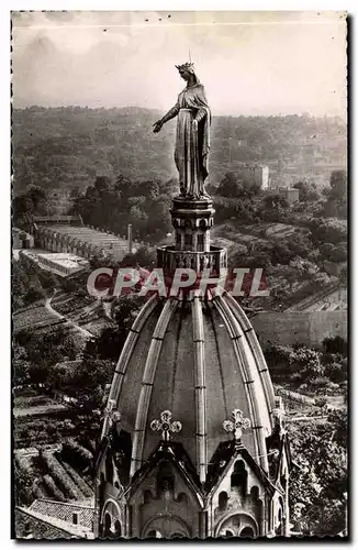 Lyon - La Vierge doree de Fabisch couronnabt le cocher et l&#39Ancienne Chapelle de Fourviere - Ansichtskarte AK