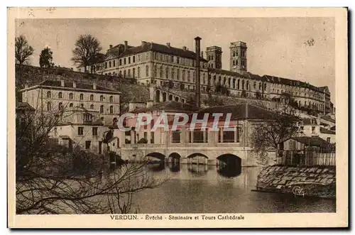 Verdun - Eveche Seminaire et Tours Cathedrale Cartes postales