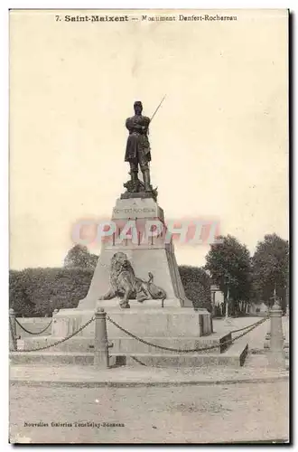 saint Maixent - Monument Denfert Rochereau Cartes postales