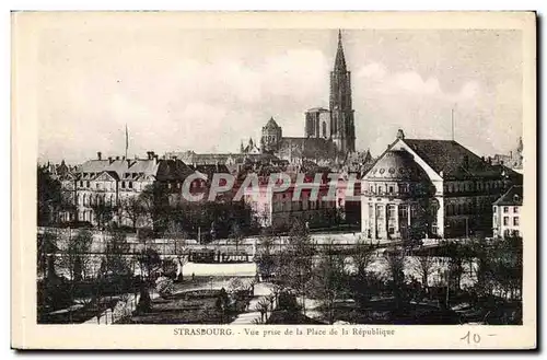 Strasbourg - Strassburg - Vue prise de la Place de la Republique - Cartes postales