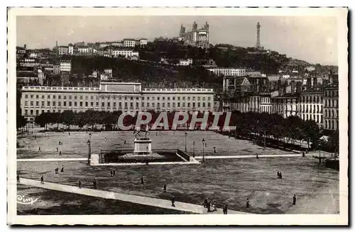 Lyon - Place Bellecour traces en 1617 310 m de long sur 230 m de large - Ansichtskarte AK